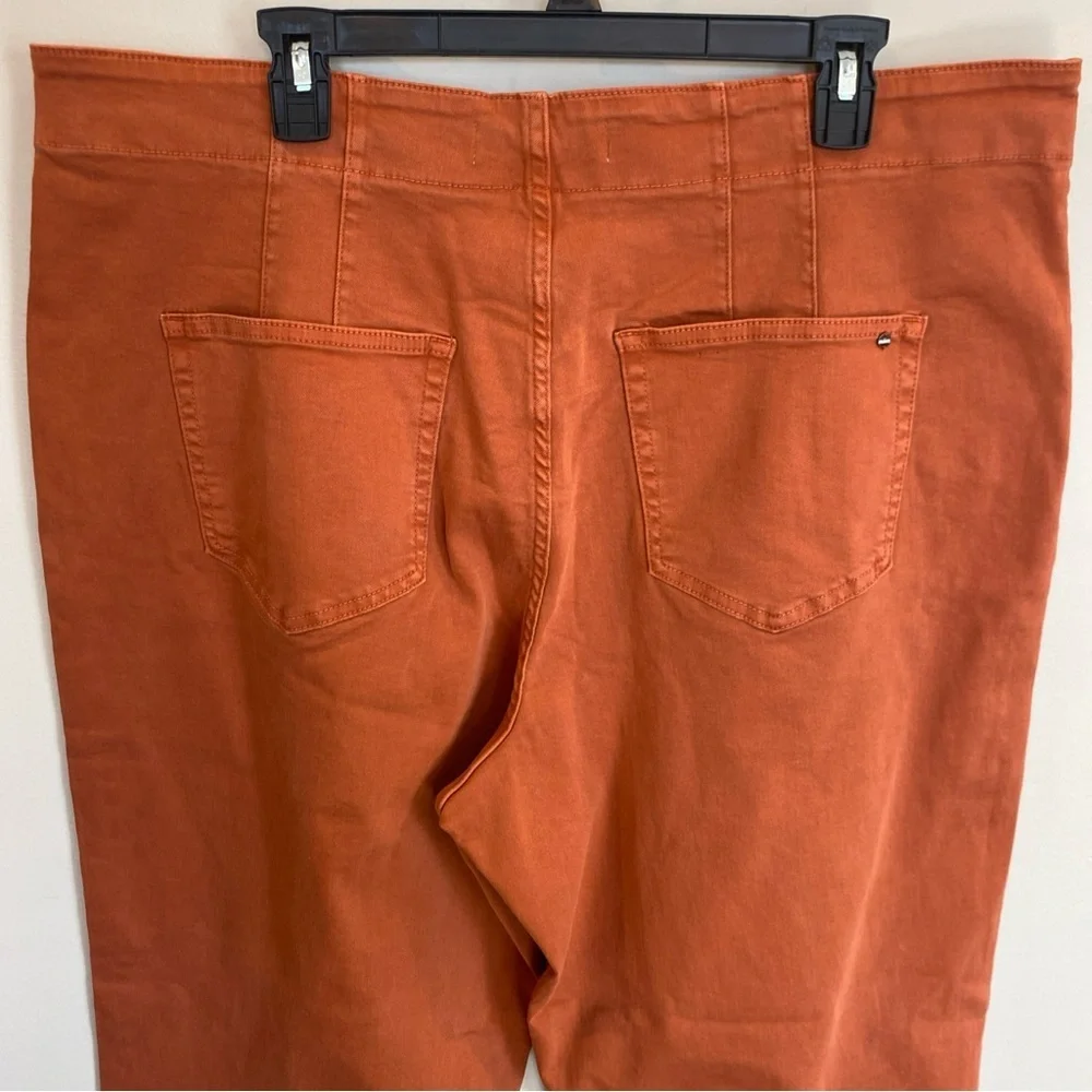 Mica Denim High Rise Wide Leg Pant Orange Size 20 - Picture 5 of 7